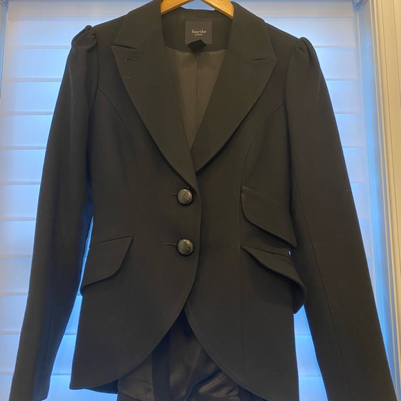 Smythe Jackets & Blazers - Smythe Blk Equestrian with Elbow Patches Sz 4